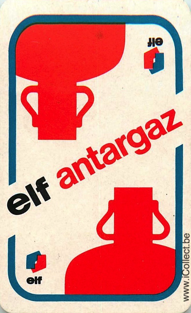 Single Swap Playing Cards Motor Oil Elf Antargaz (PS22-02C) - Click Image to Close